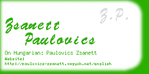 zsanett paulovics business card